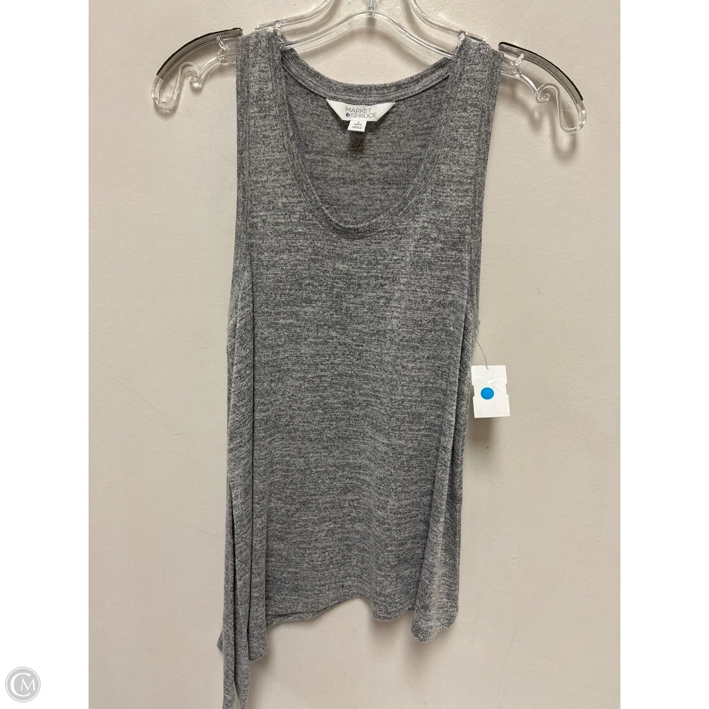 Top Sleeveless By Market & Spruce In Grey, Size: Sp