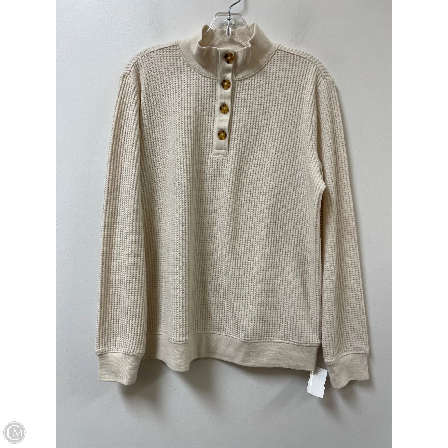 Blouse Long Sleeve By Lands End In Cream, Size: Xs