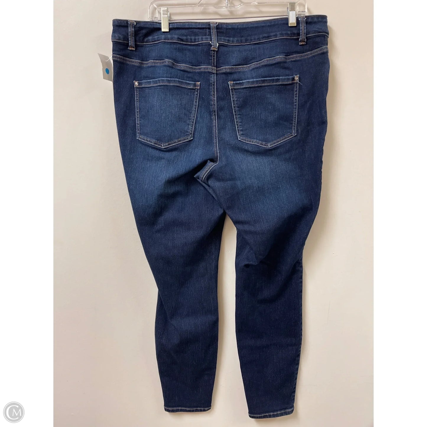 Jeans Skinny By Maurices In Blue Denim, Size: 16