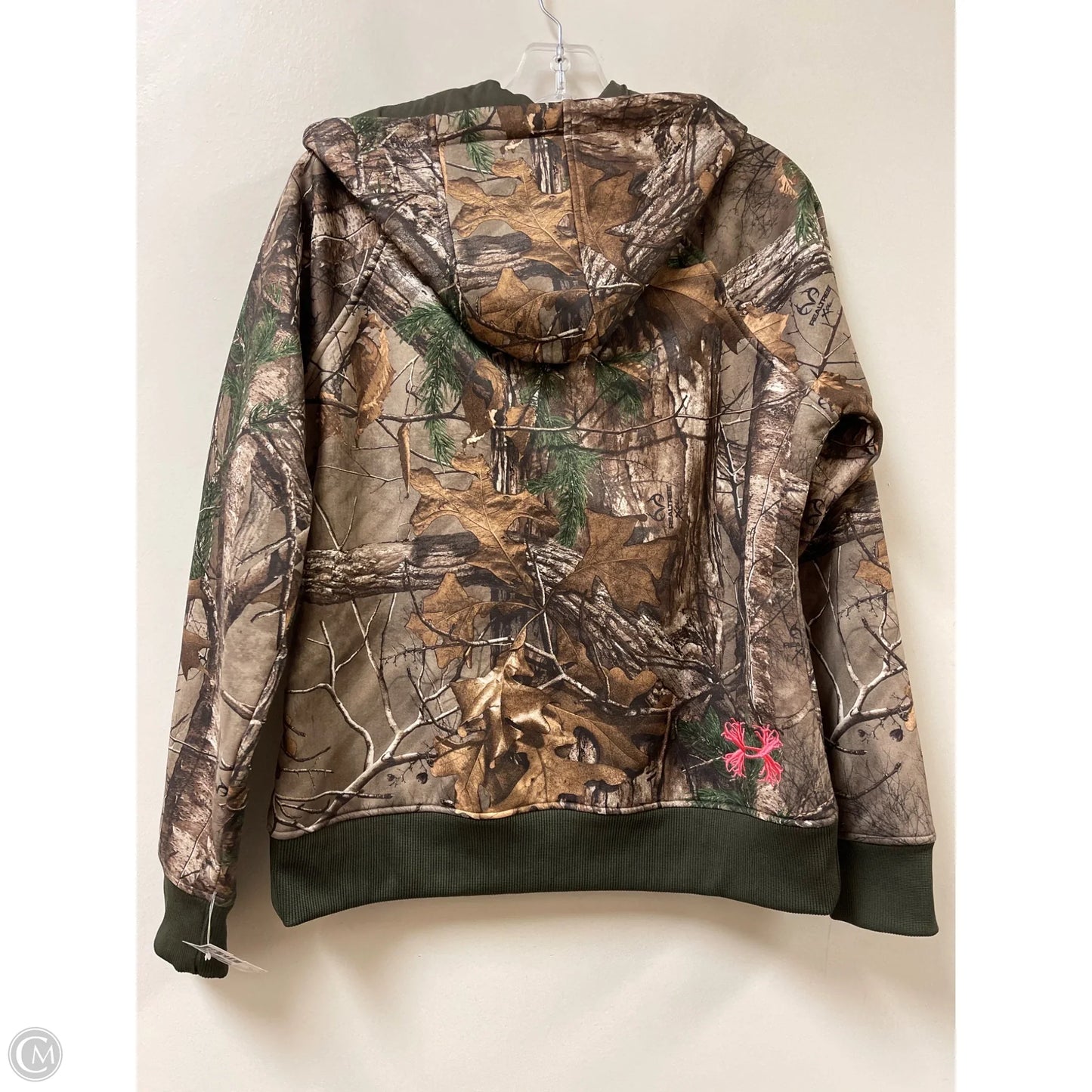 Athletic Jacket By Under Armour In Camouflage Print, Size: M