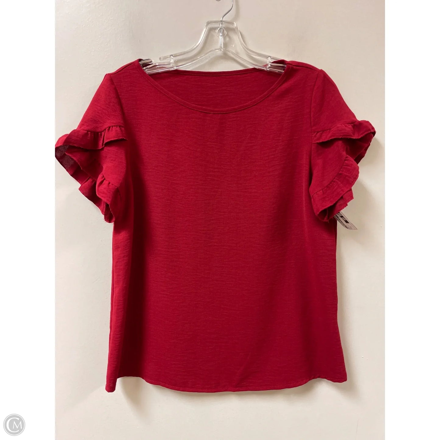 Top Short Sleeve By Clothes Mentor In Red, Size: S