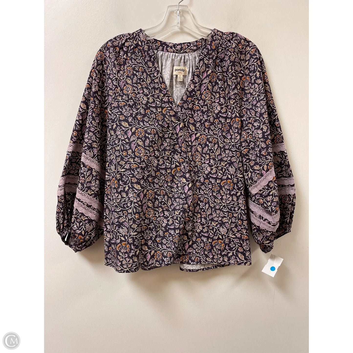Blouse Long Sleeve By Porridge In Purple, Size: S