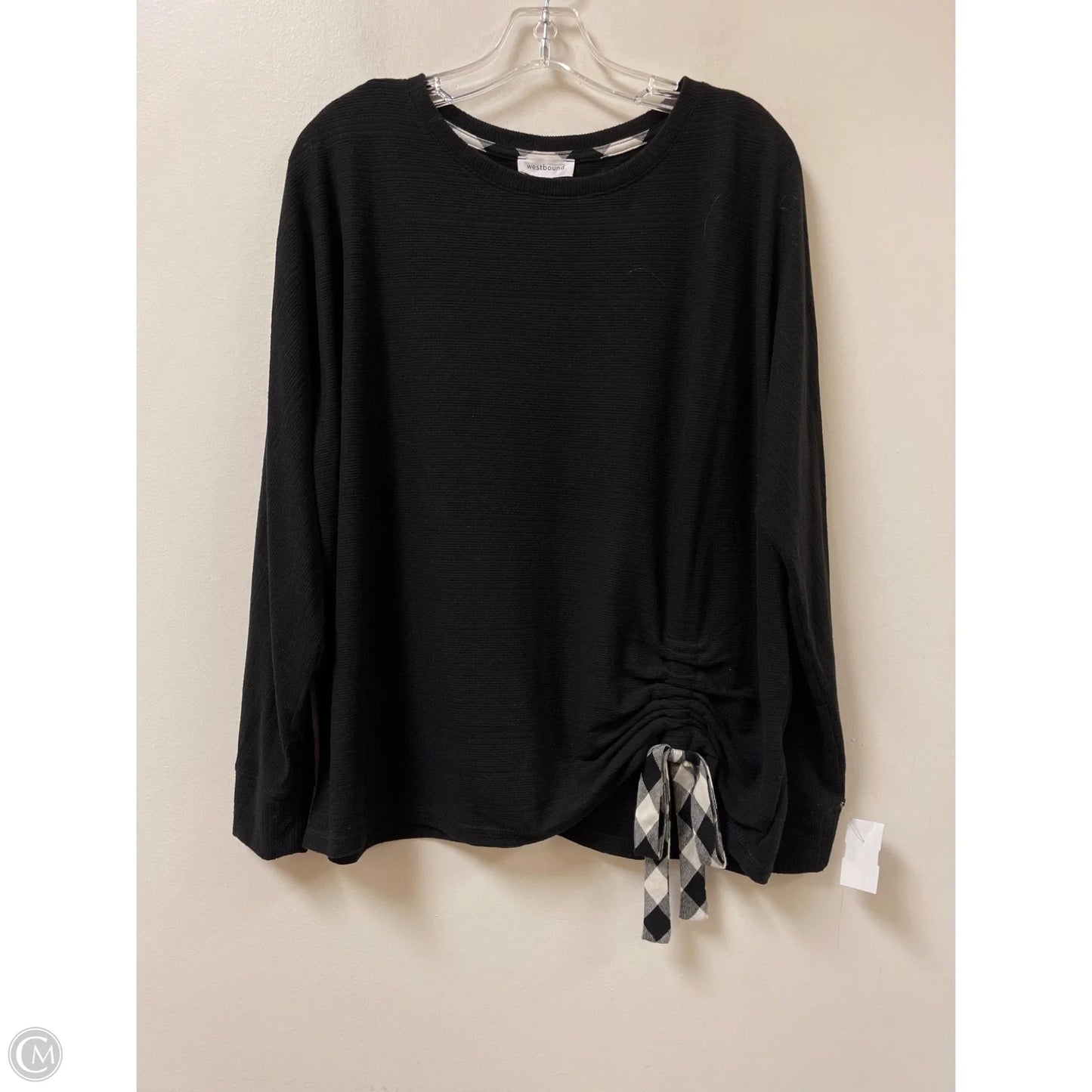 Top Long Sleeve By West Bound In Black, Size: L