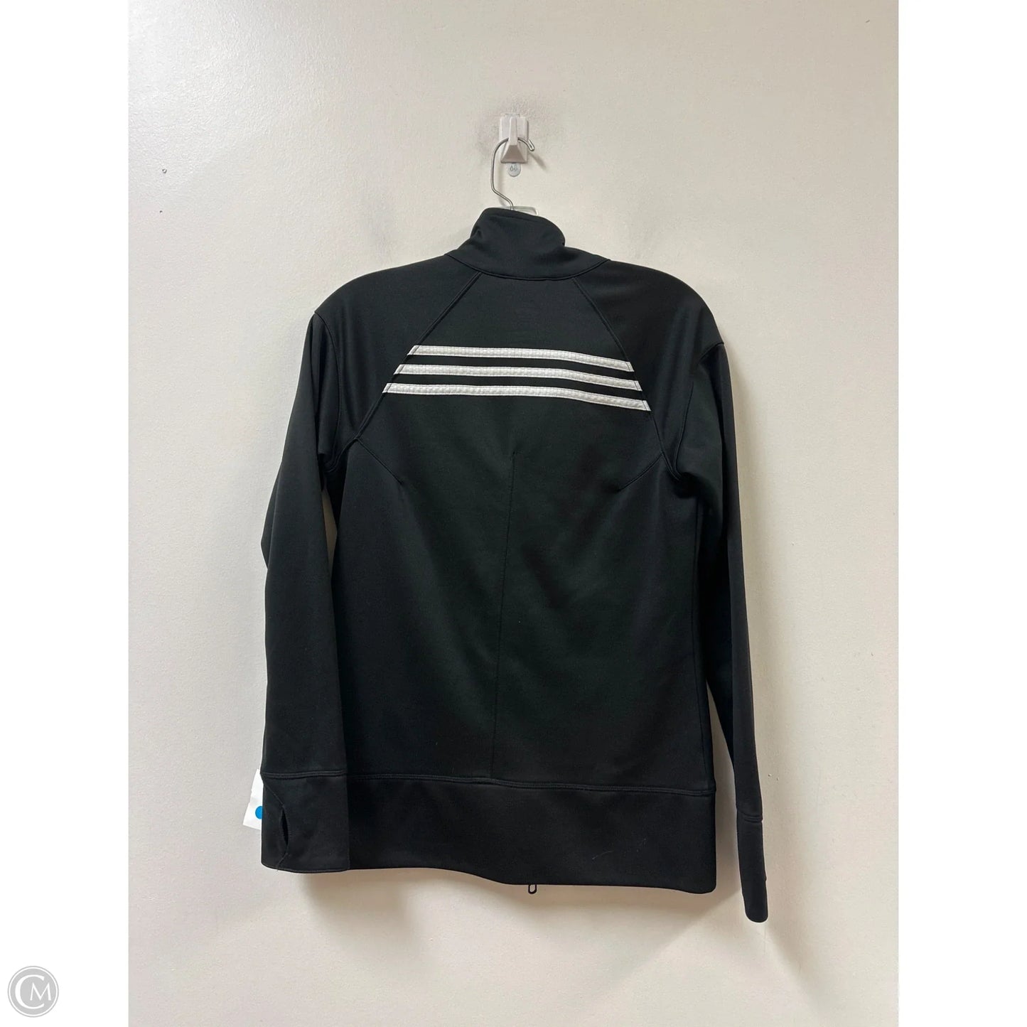 Athletic Jacket By Adidas In Black, Size: M