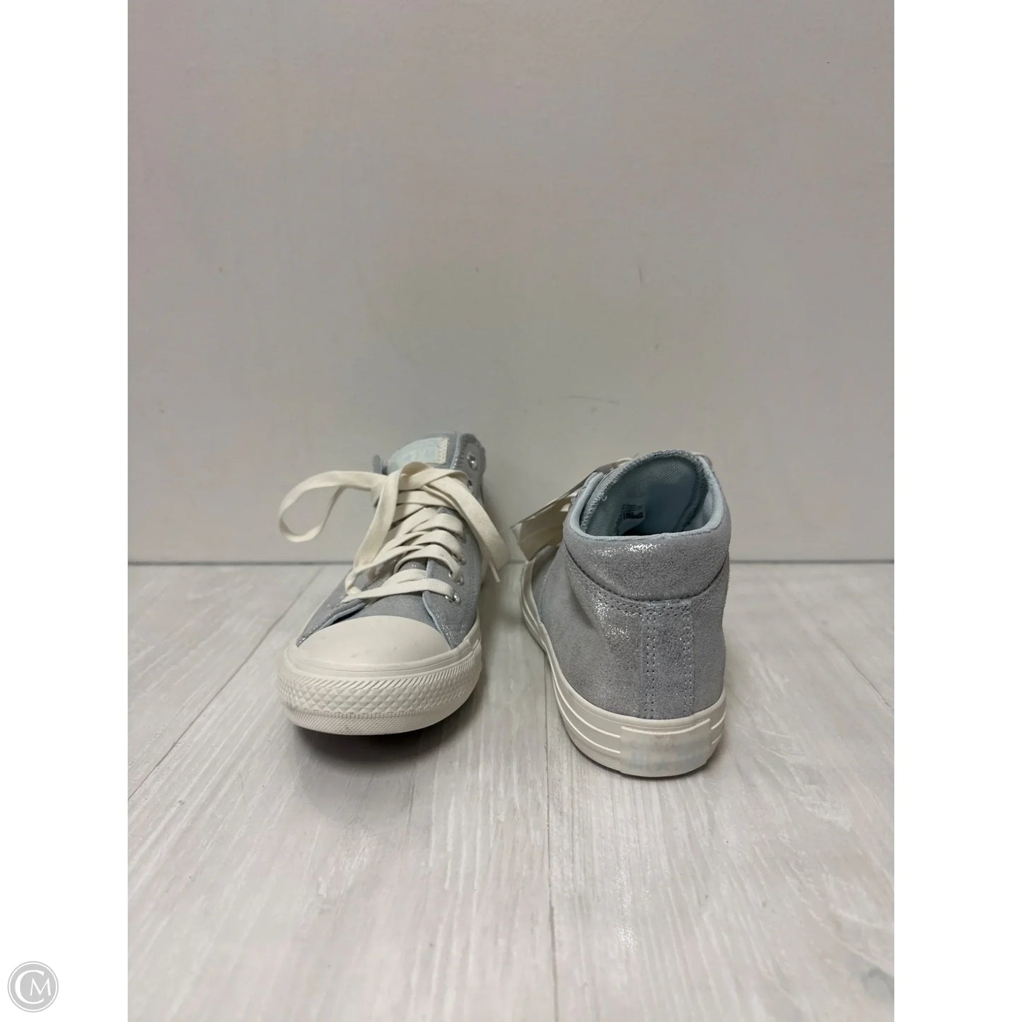 Shoes Flats By Converse In Silver, Size: 10