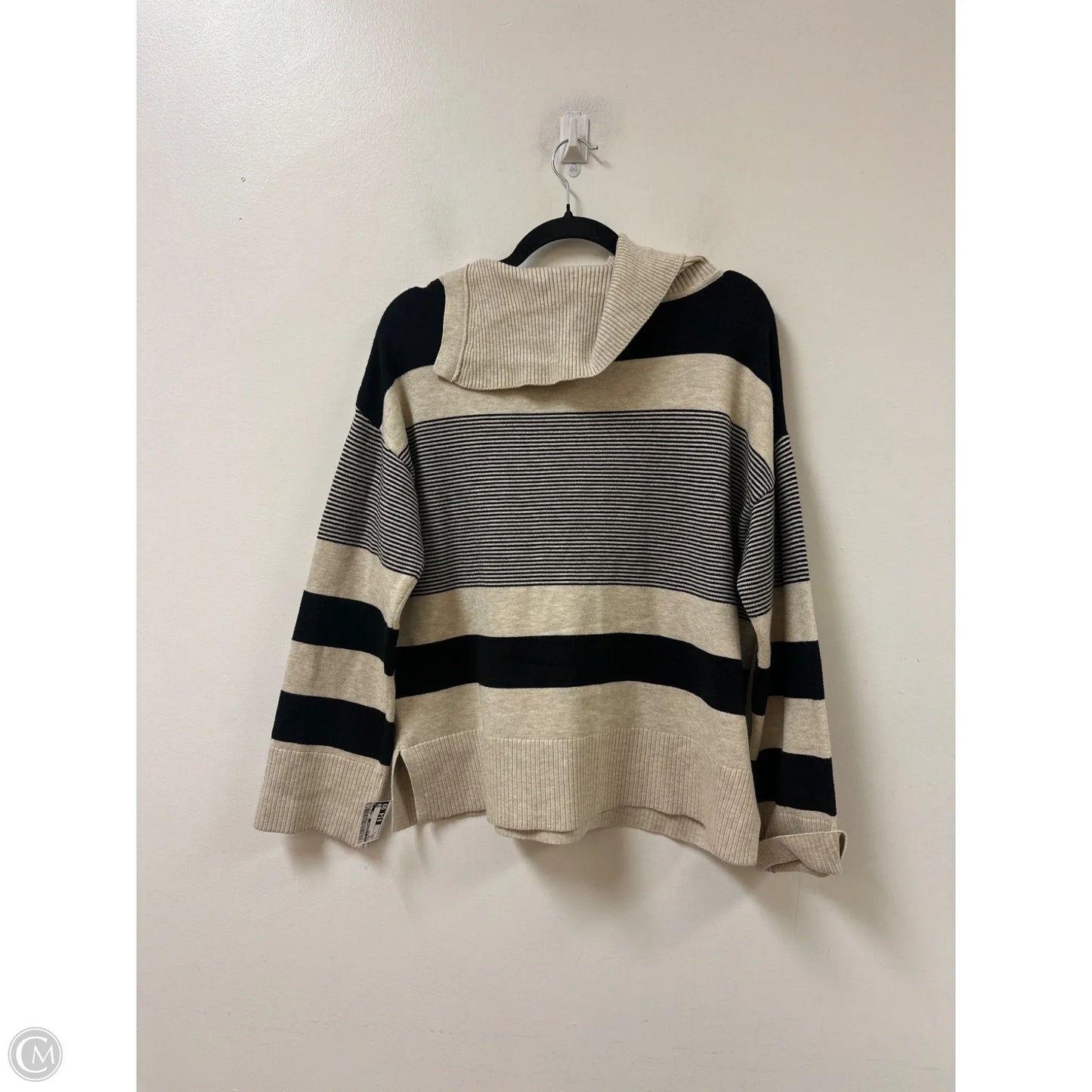 Sweater By Liz Claiborne In Tan, Size: L