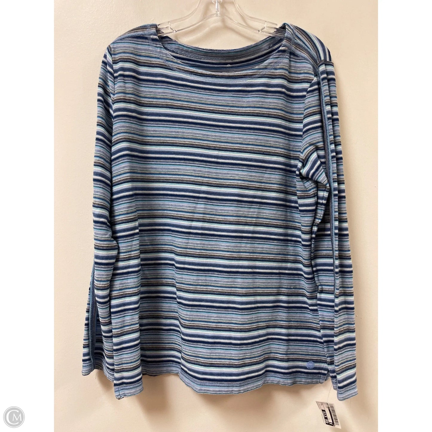 Top Long Sleeve By Talbots In Blue, Size: L