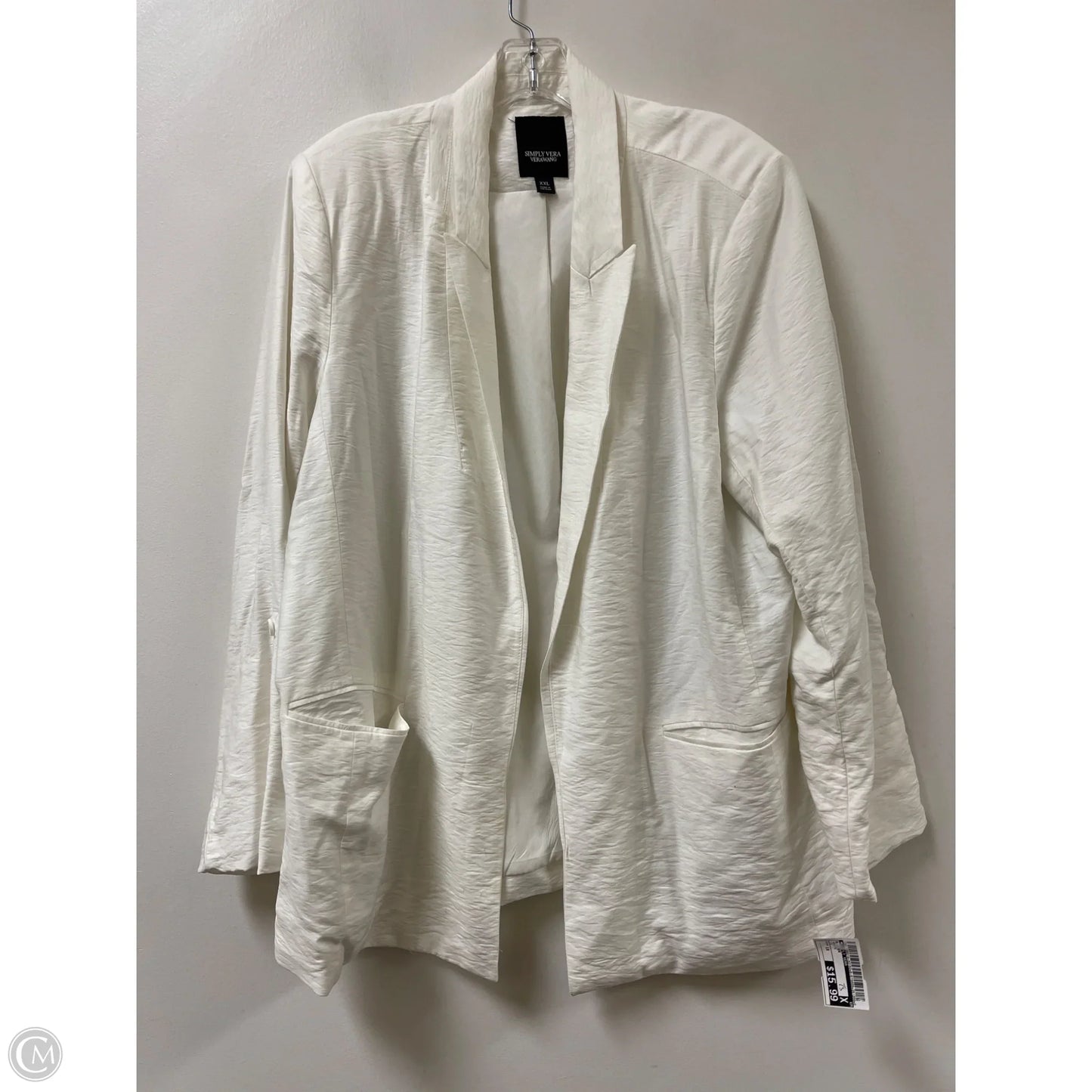 Blazer By Simply Vera In White, Size: 1x