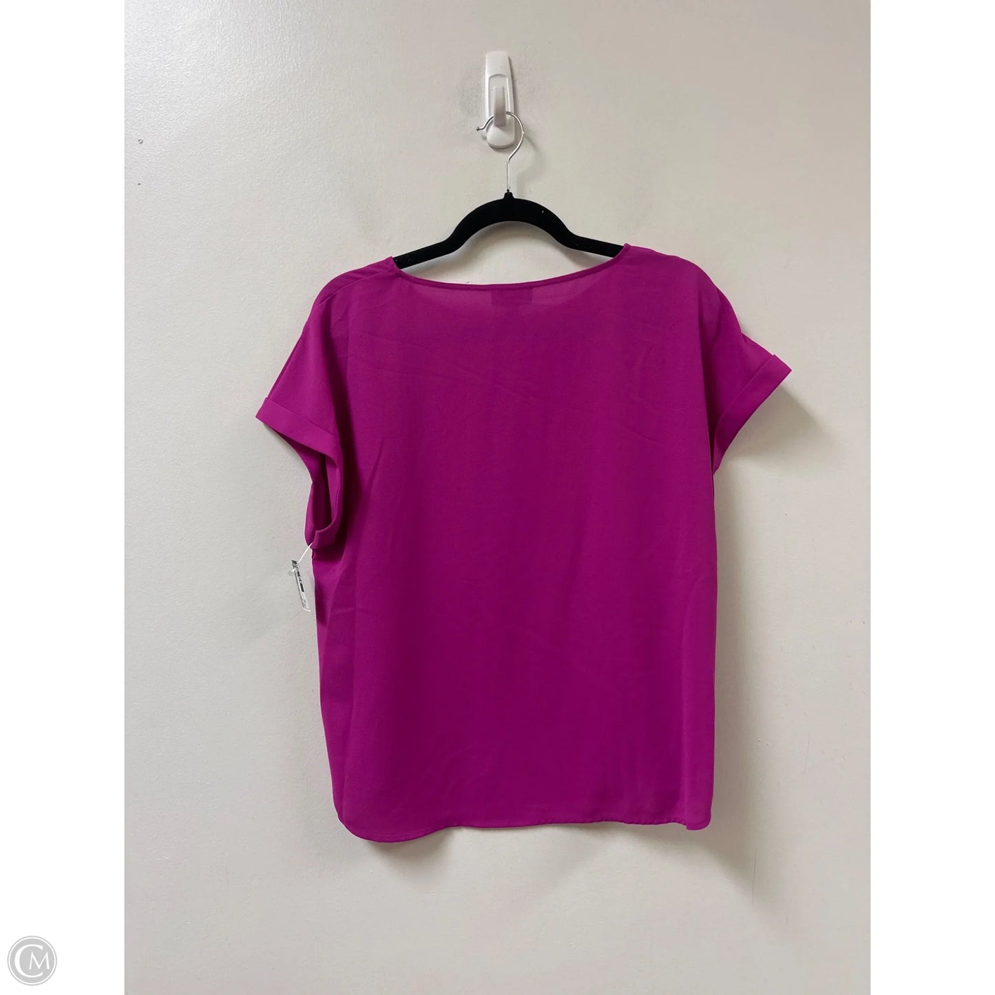 Top Short Sleeve By Jones New York In Purple, Size: Mp