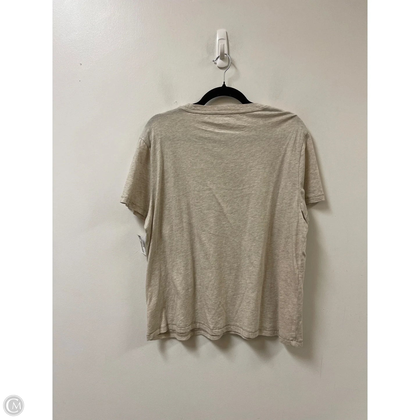 Top Short Sleeve By J. Crew In Cream, Size: Xl