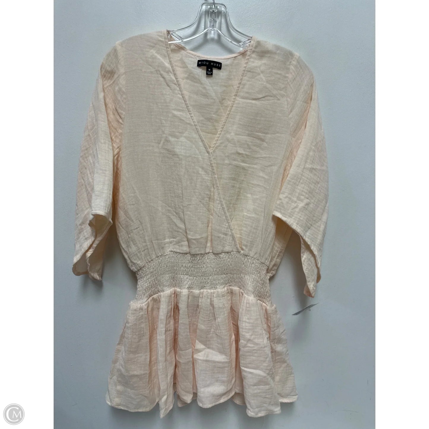 Dress Casual Midi By Miou Muse In Cream, Size: M