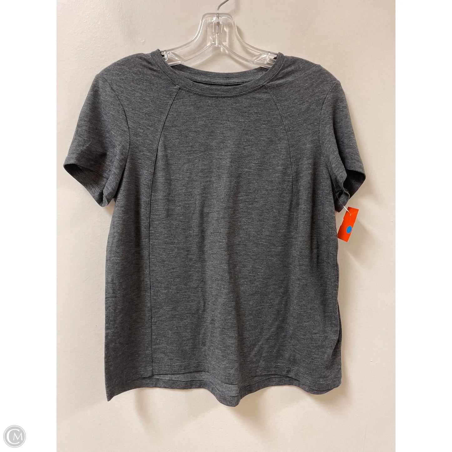 Athletic Top Short Sleeve By Avia In Grey, Size: S