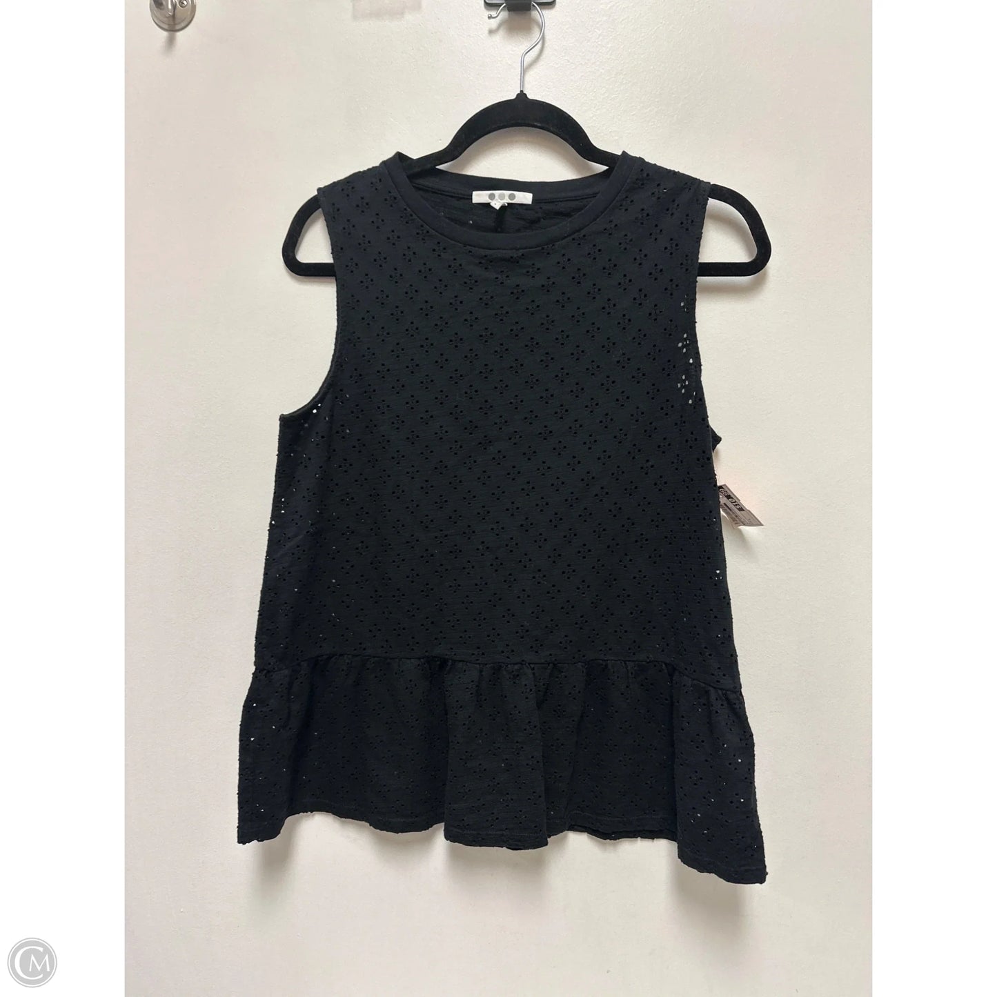 Top Sleeveless By Three Dots In Black, Size: S