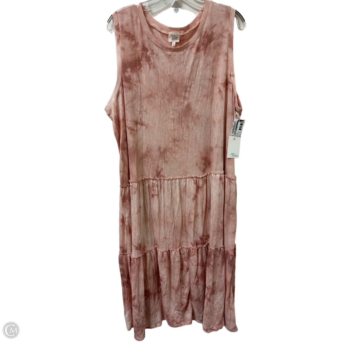Dress Casual Maxi By Ava James In Pink, Size: 3x