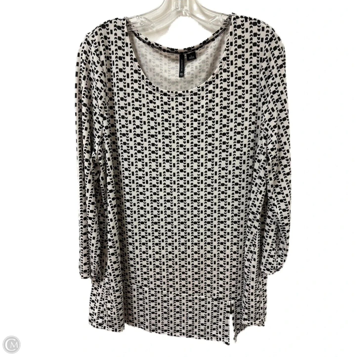 Top Long Sleeve By New Directions In White, Size: L