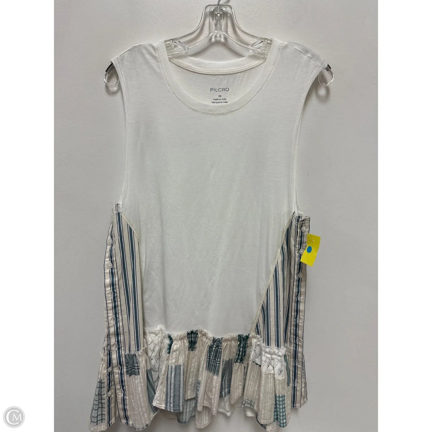 Tunic Short Sleeve By Pilcro In Blue & White, Size: Xs