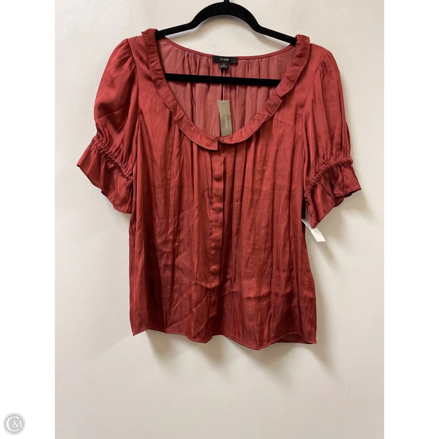 Top Short Sleeve By J. Crew In Red, Size: M