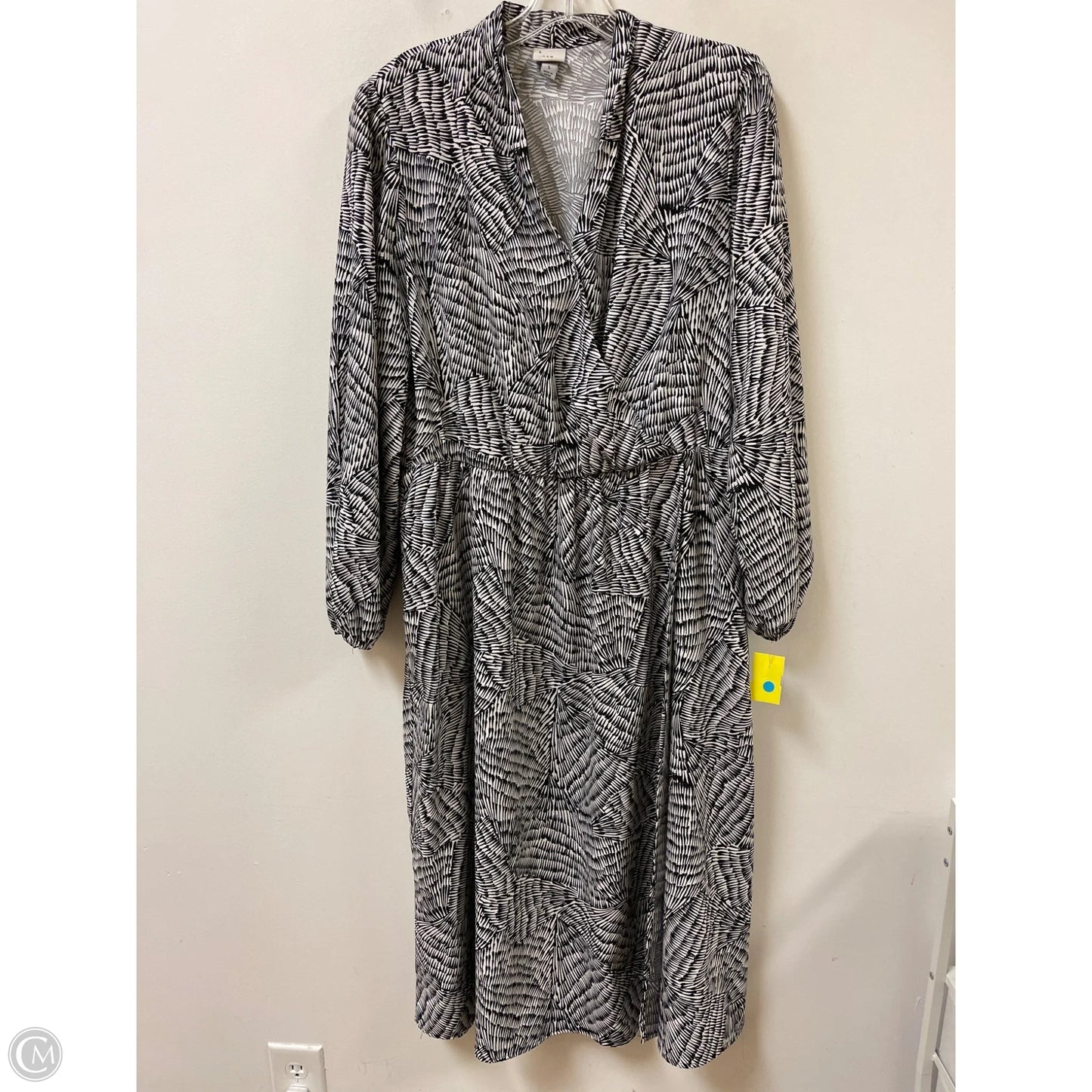 Dress Casual Maxi By A New Day In Black & White, Size: L