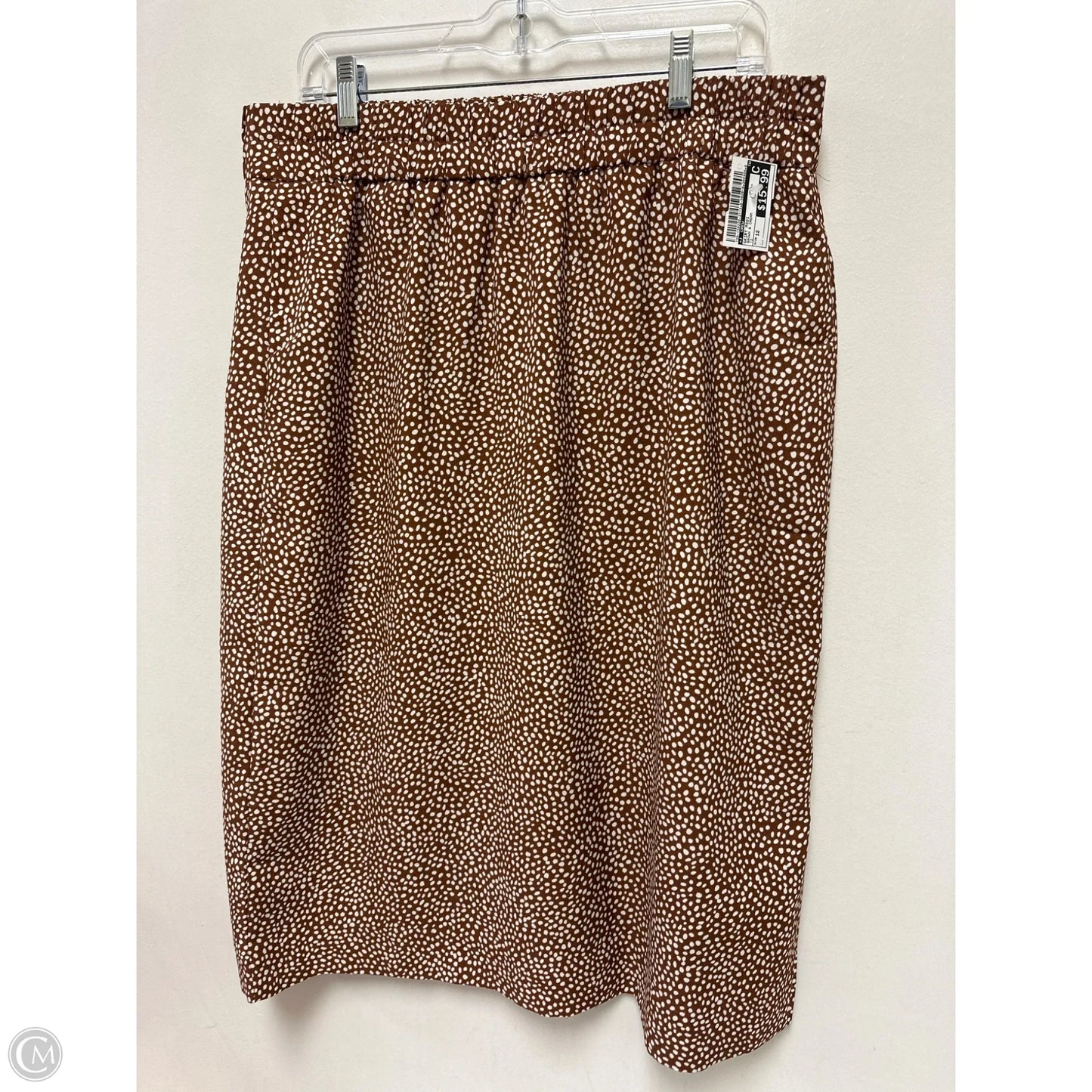 Skirt Midi By J. Crew In Brown & Cream, Size: 12