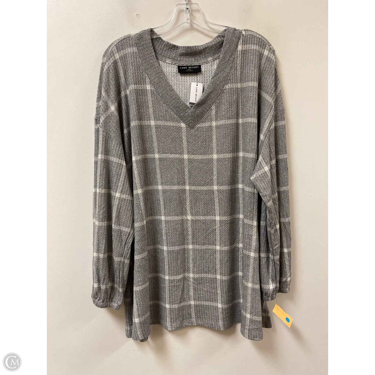 Top Long Sleeve By Lane Bryant In Grey, Size: 3x