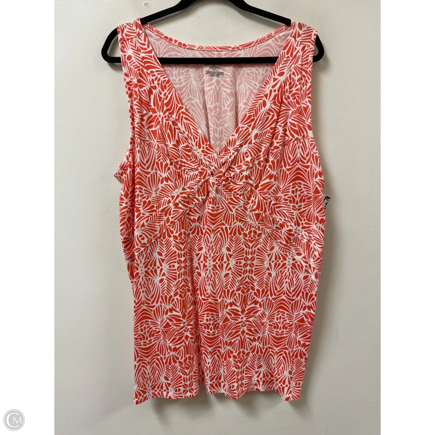 Top Sleeveless By Lane Bryant In Orange, Size: 3x