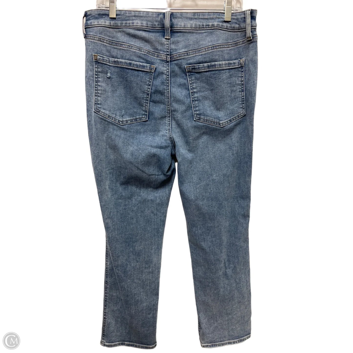 Jeans Straight By Chicos In Blue Denim, Size: 10