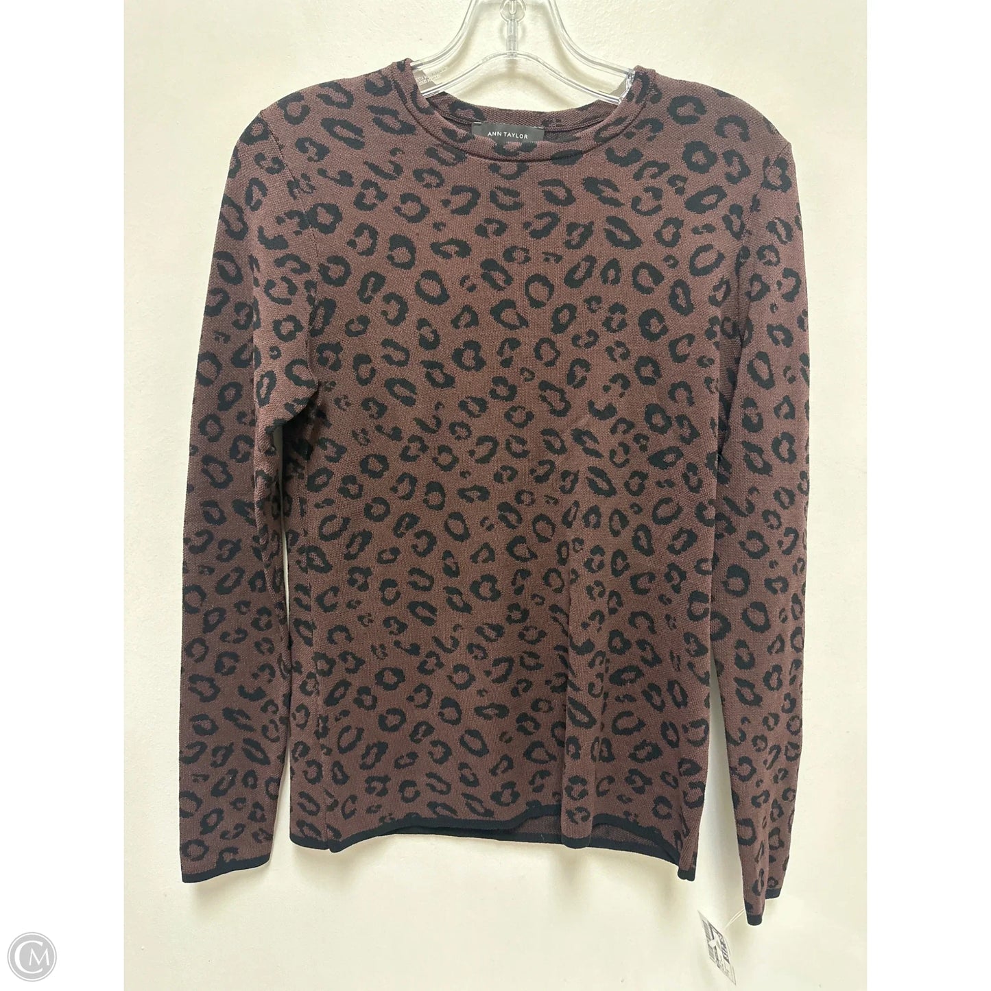 Top Long Sleeve By Ann Taylor In Animal Print, Size: S