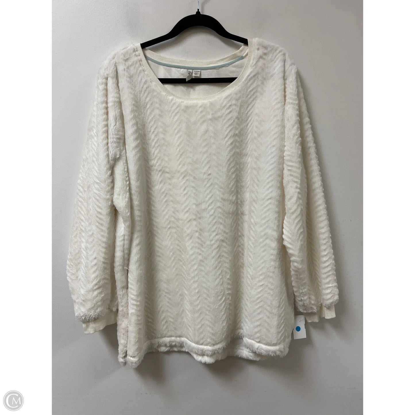 Sweater By Cato In Cream, Size: 2x