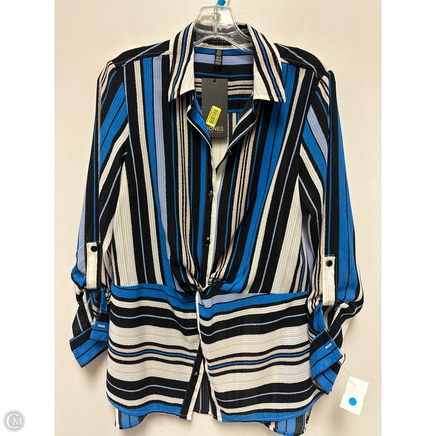 Tunic Long Sleeve By Jones New York In Blue, Size: M