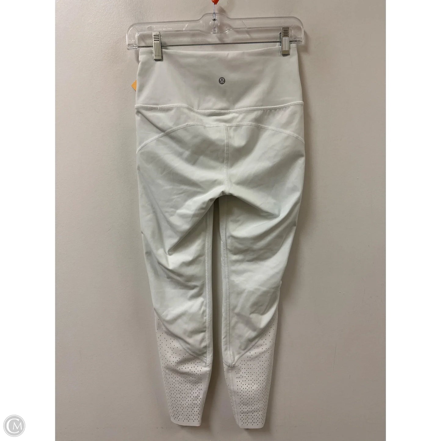 Athletic Leggings By Lululemon In White, Size: S