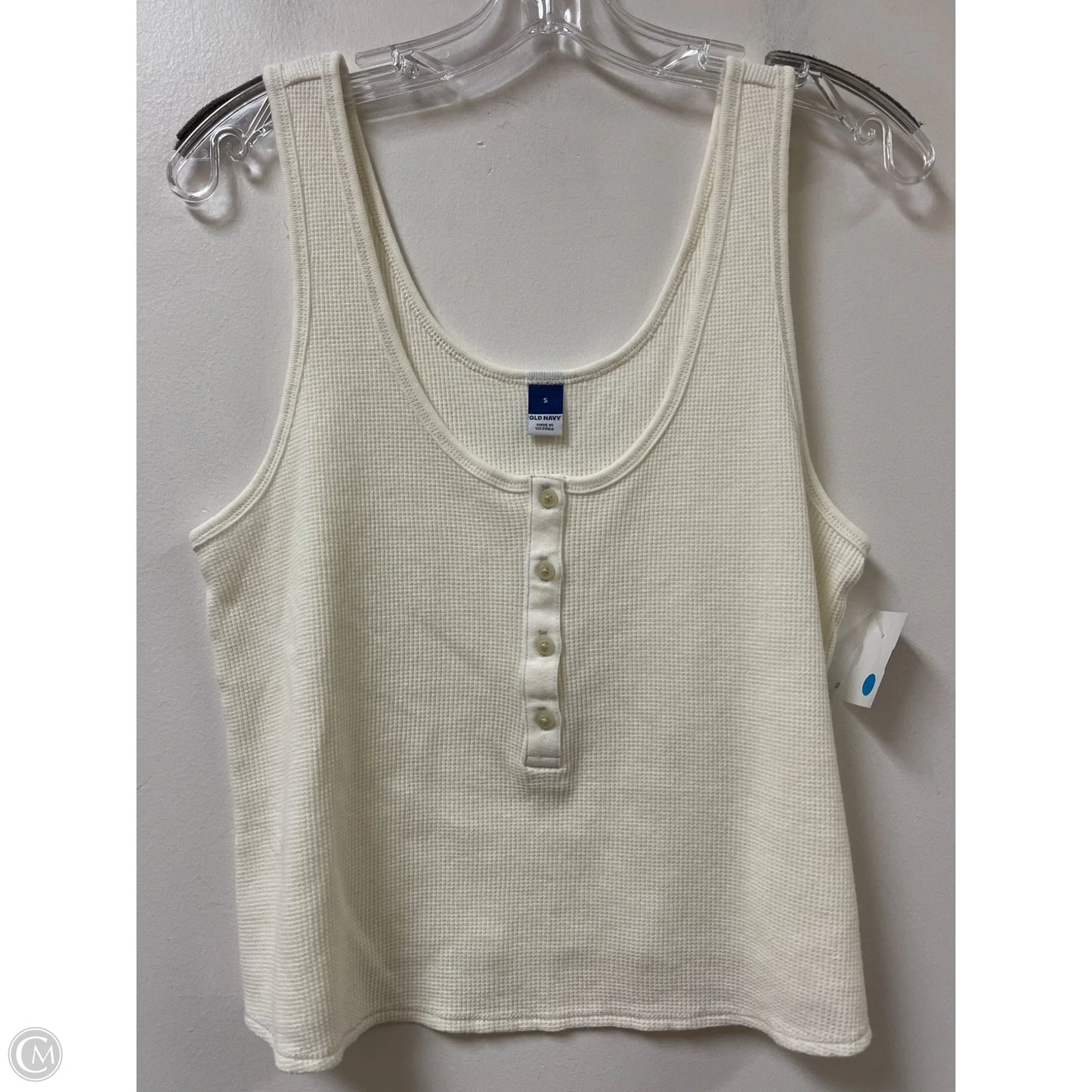 Top Sleeveless By Old Navy In White, Size: S