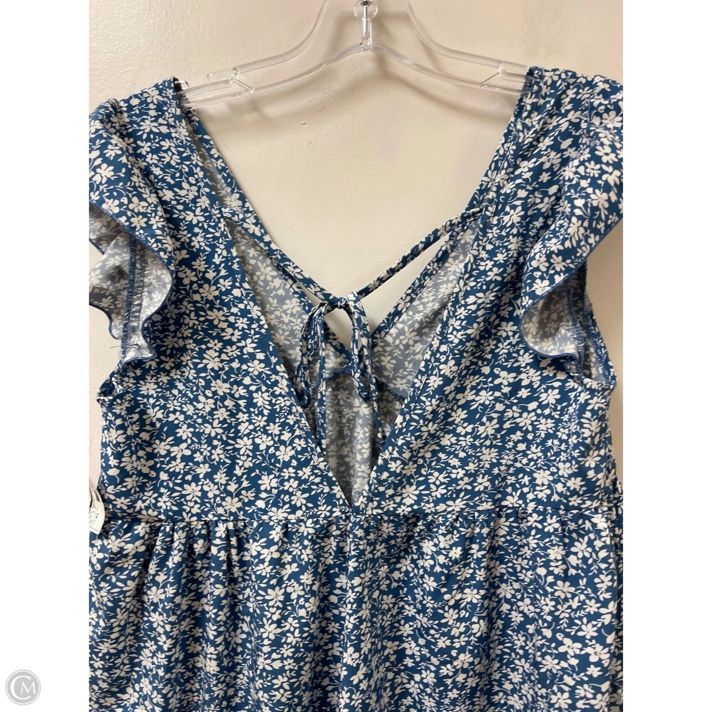 Dress Casual Short By Shein In Blue & White, Size: Xs