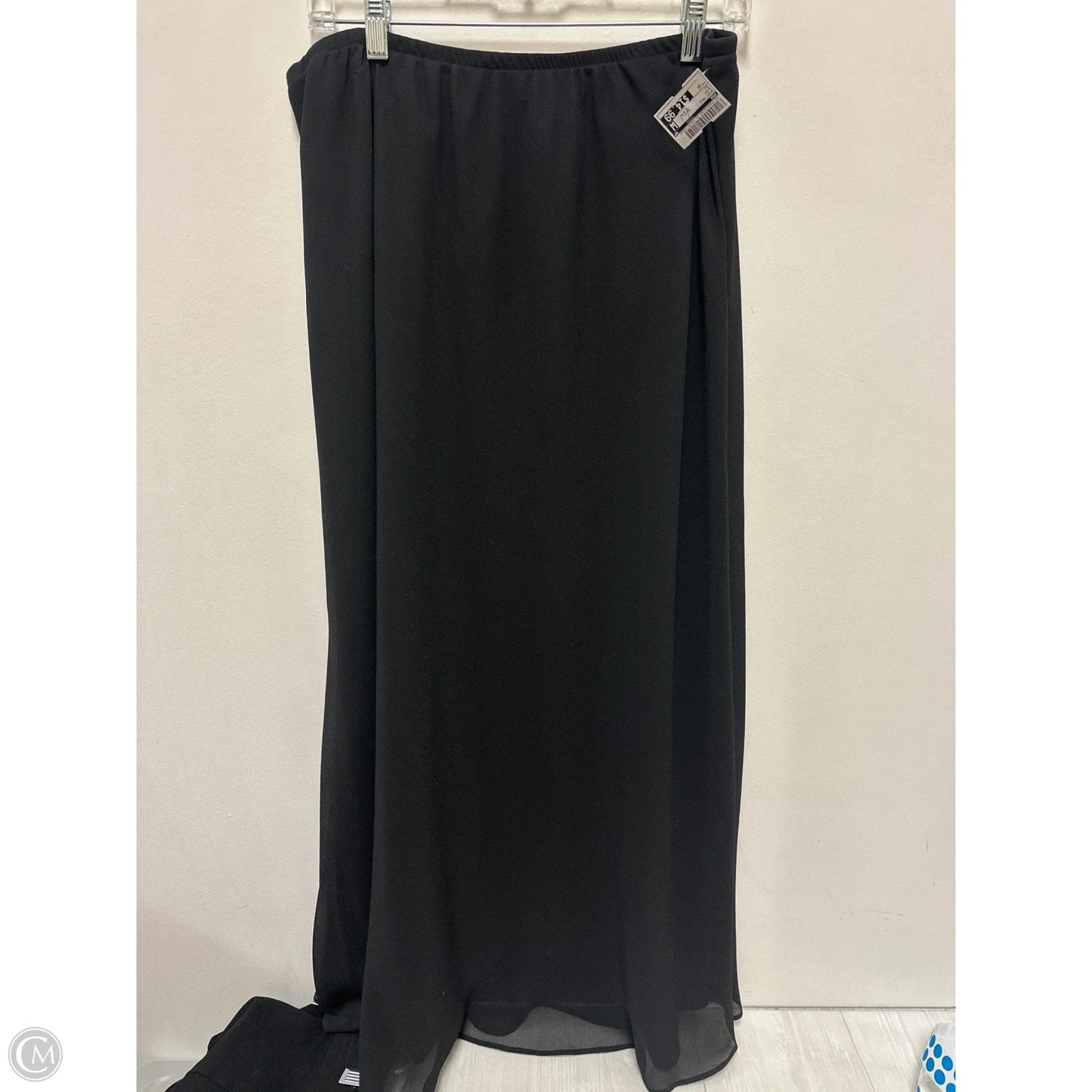 Skirt Maxi By Msk In Black, Size: 18