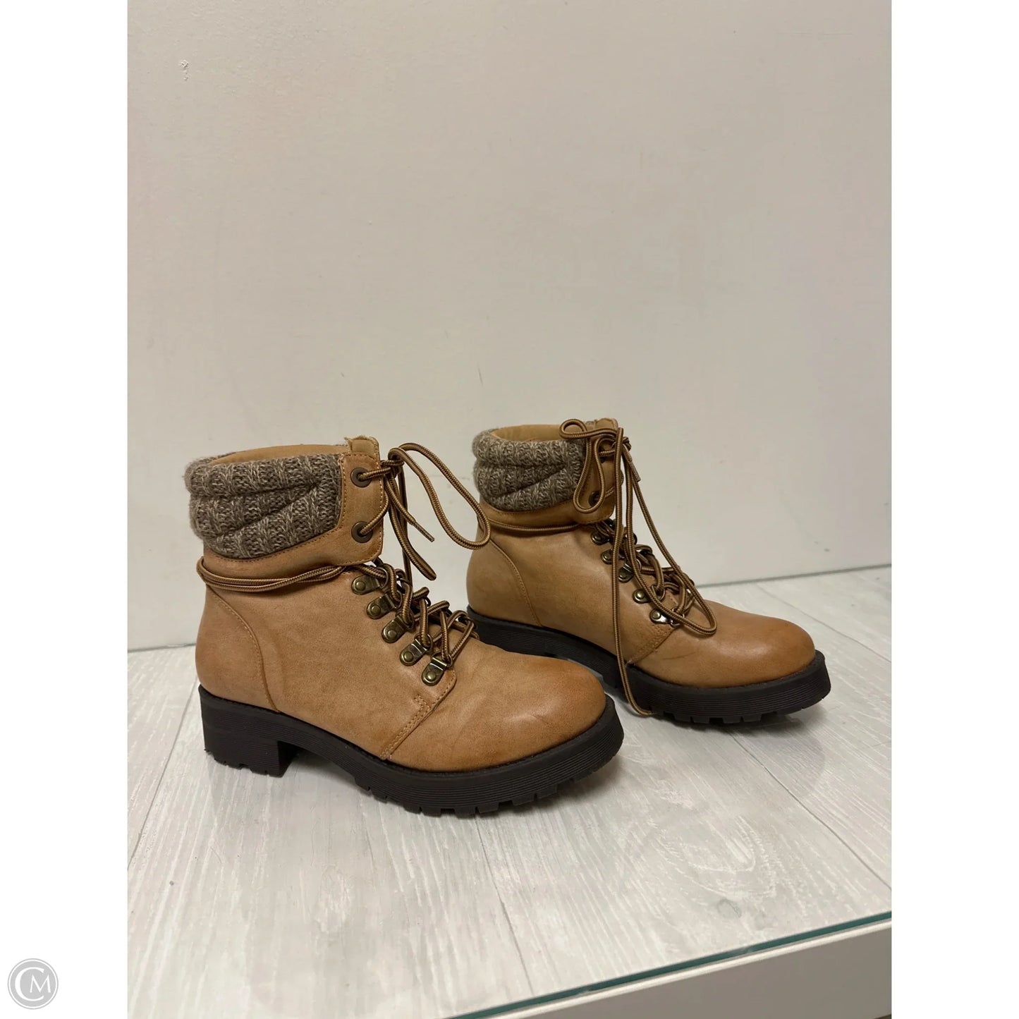 Boots Ankle Heels By Altard State In Brown, Size: 8