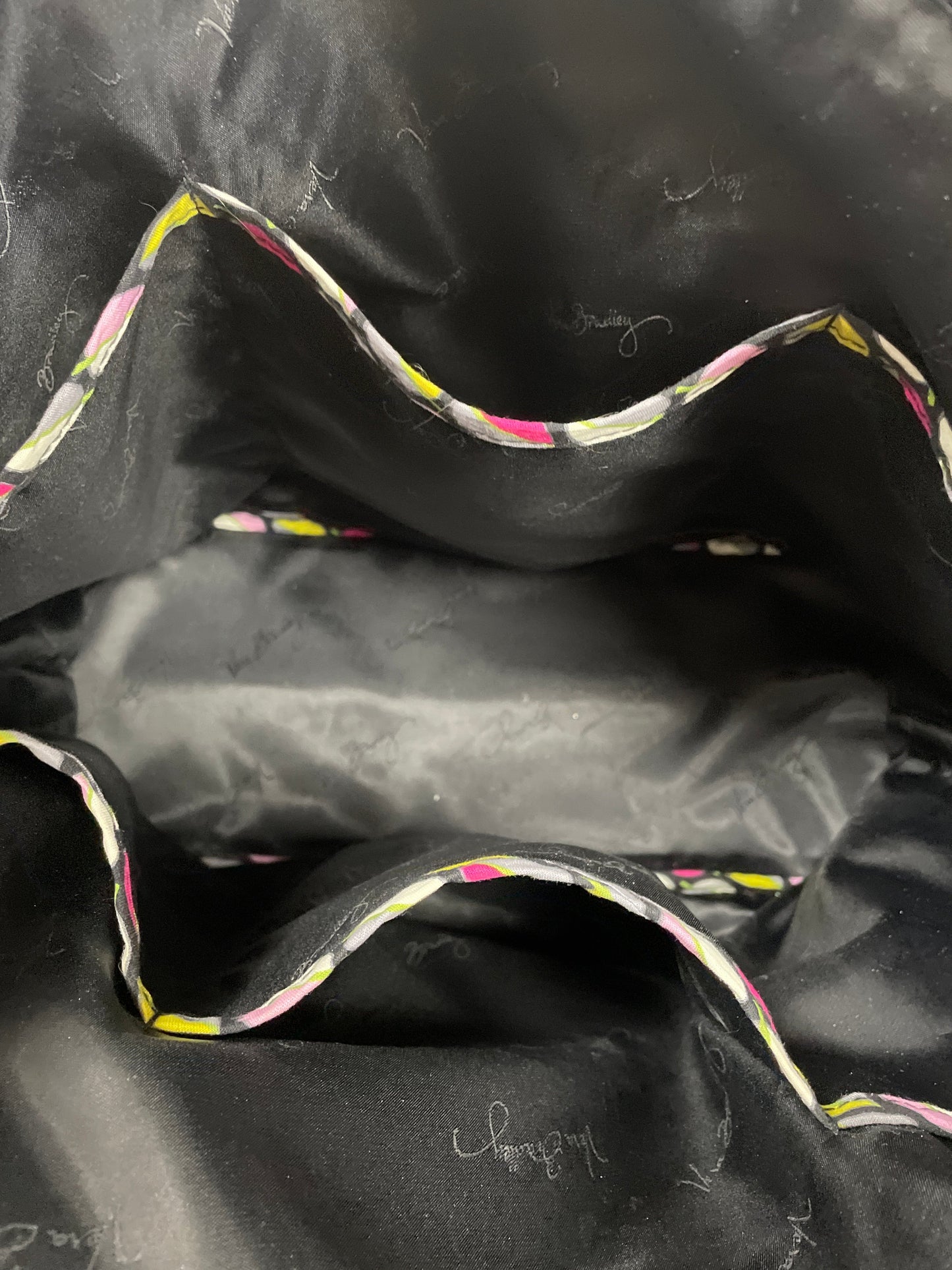 Tote By Vera Bradley In Green & Pink, Size:Large