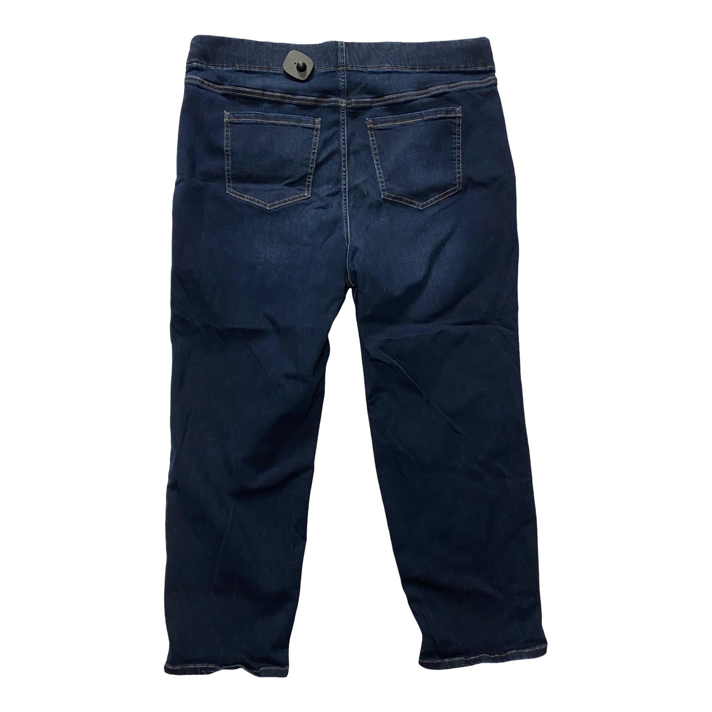 Jeans Straight By Liverpool In Blue Denim, Size:22
