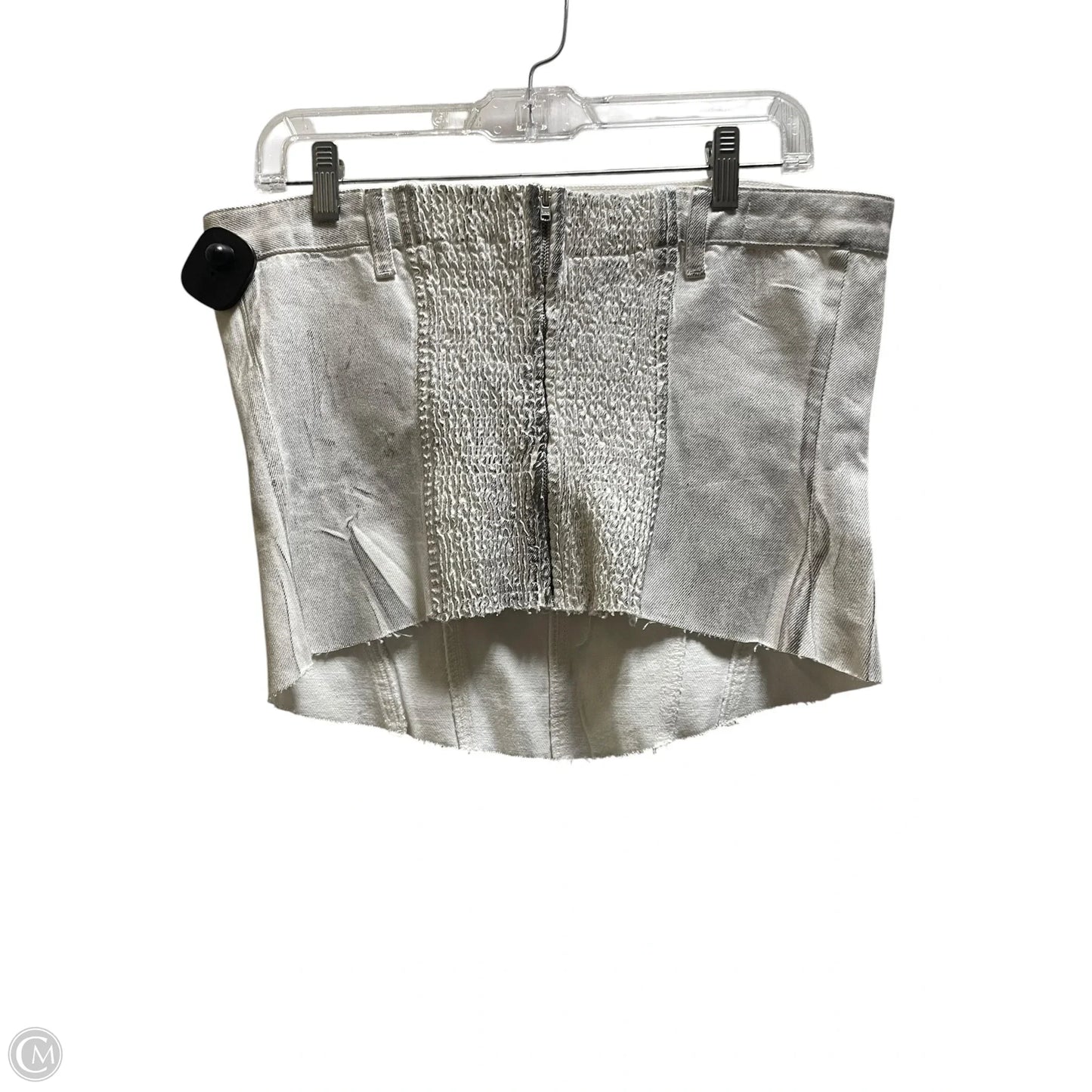 Top Sleeveless By Zara In Silver, Size: Xl