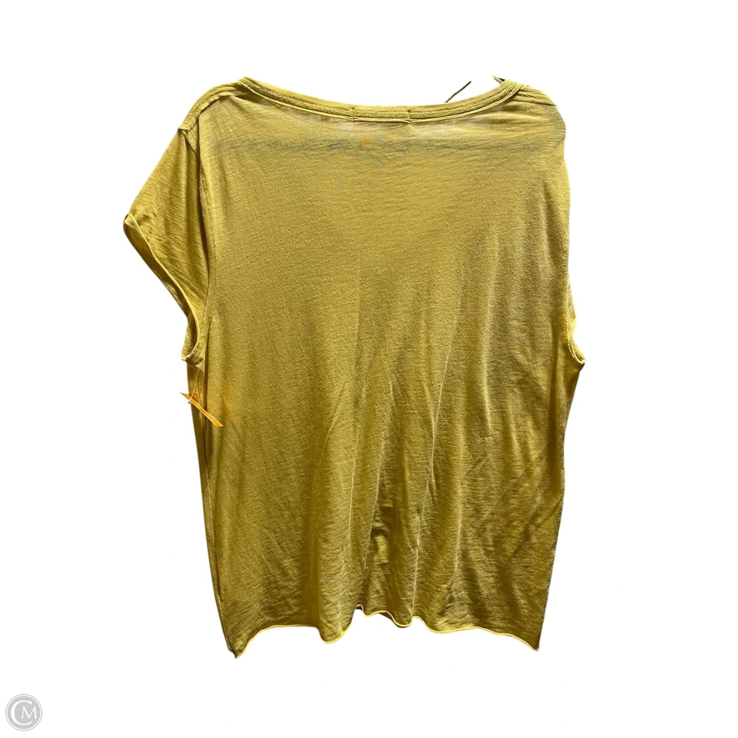Top Short Sleeve Basic By We The Free In Yellow, Size: M