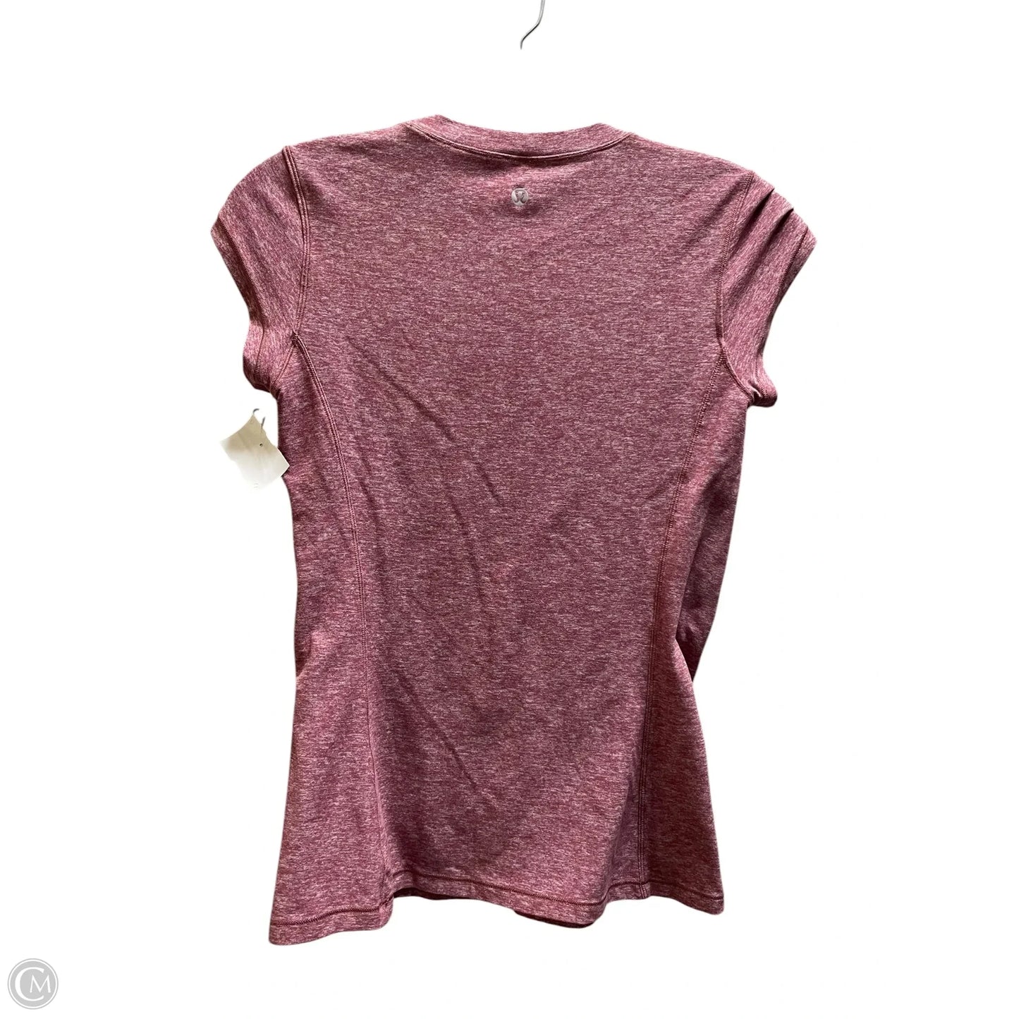 Athletic Top Short Sleeve By Lululemon In Red, Size: S