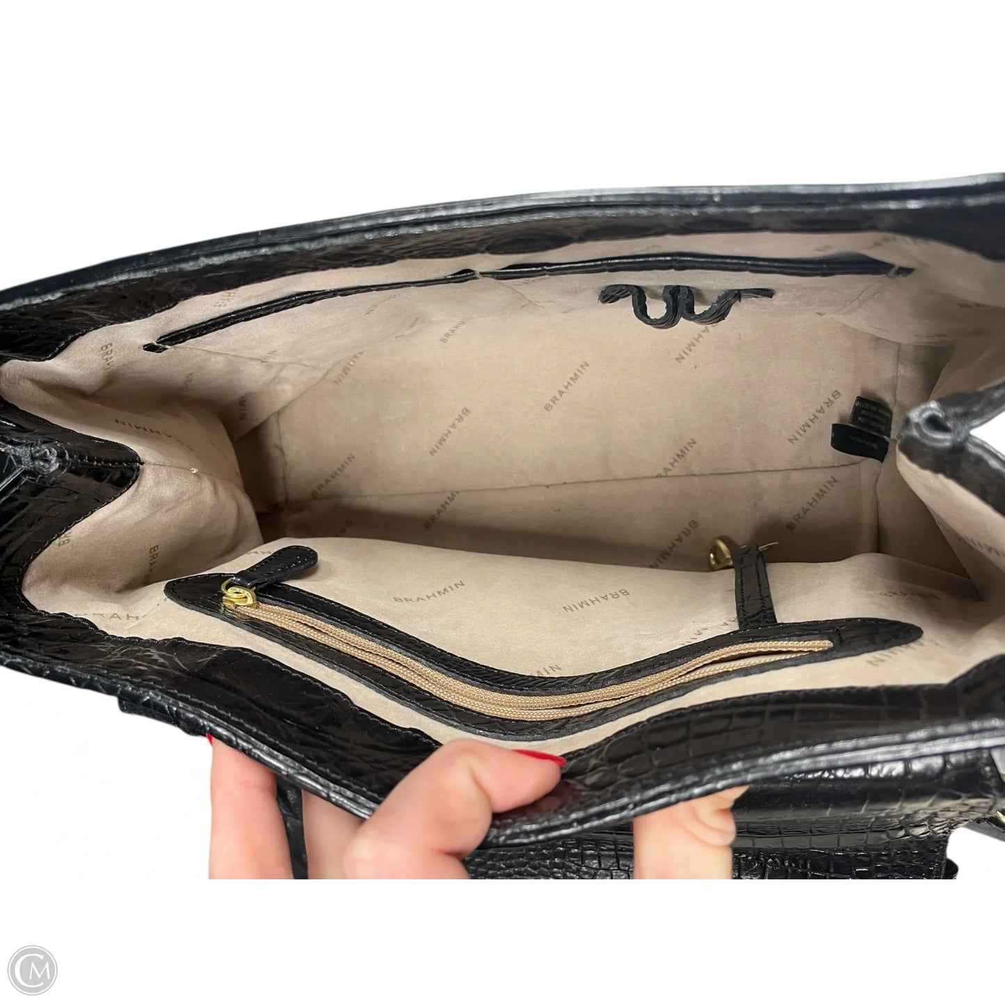 Handbag Designer By Brahmin, Size: Medium