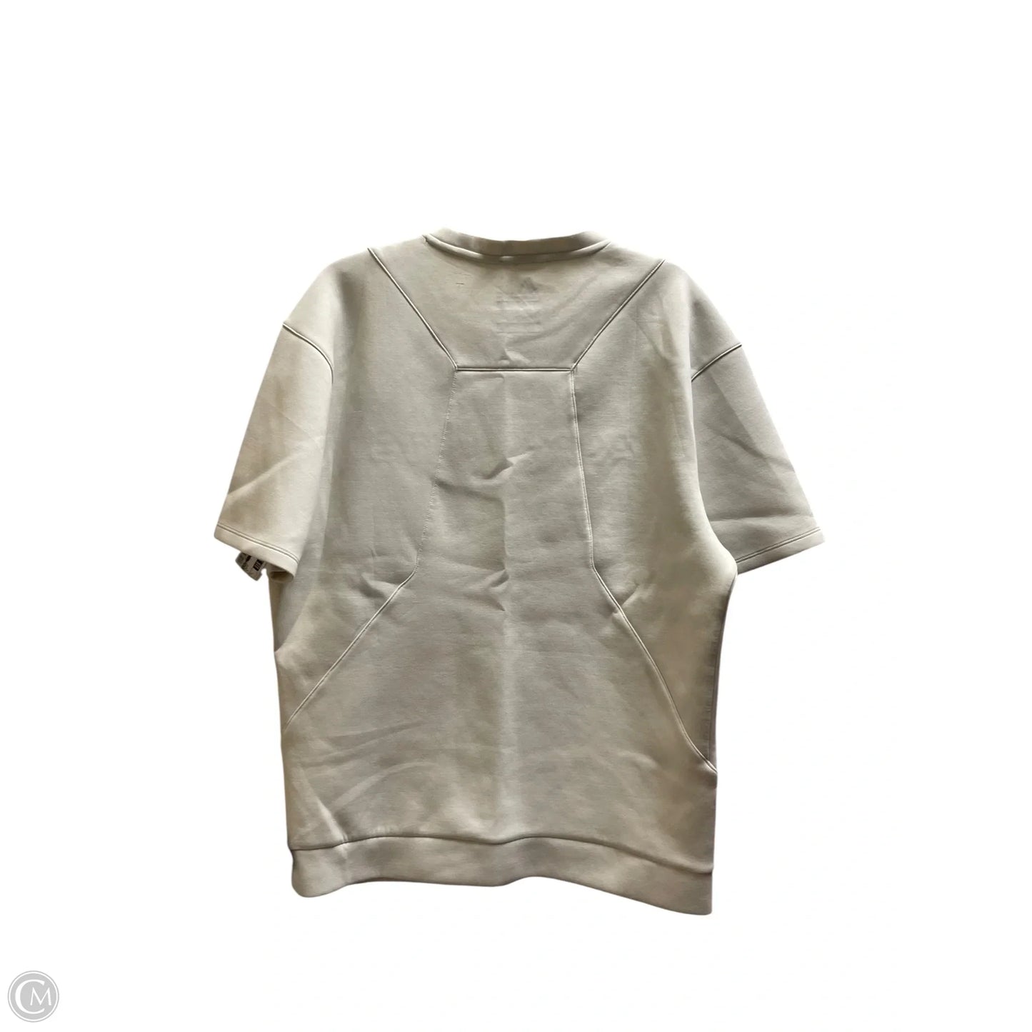 Athletic Top Short Sleeve By Alphalete In Tan, Size: L