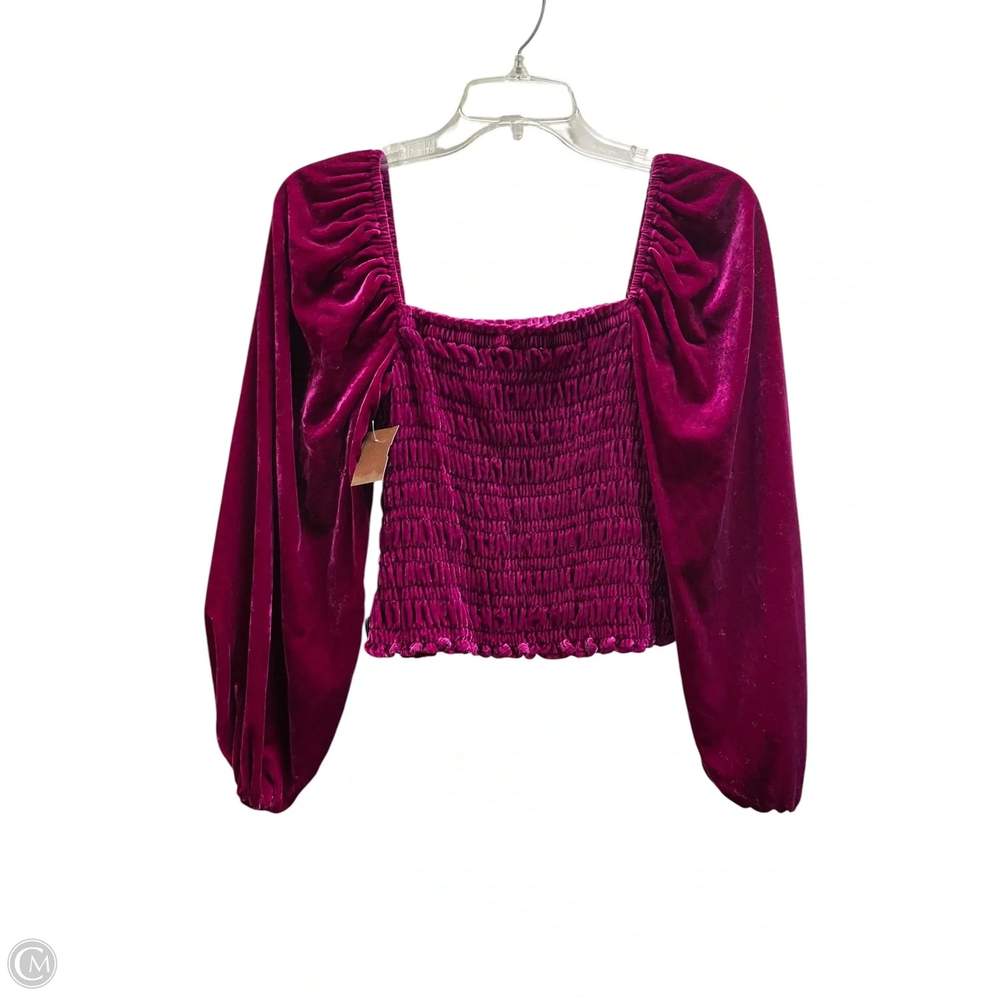 Top Long Sleeve By Anthropologie In Purple, Size: Xs