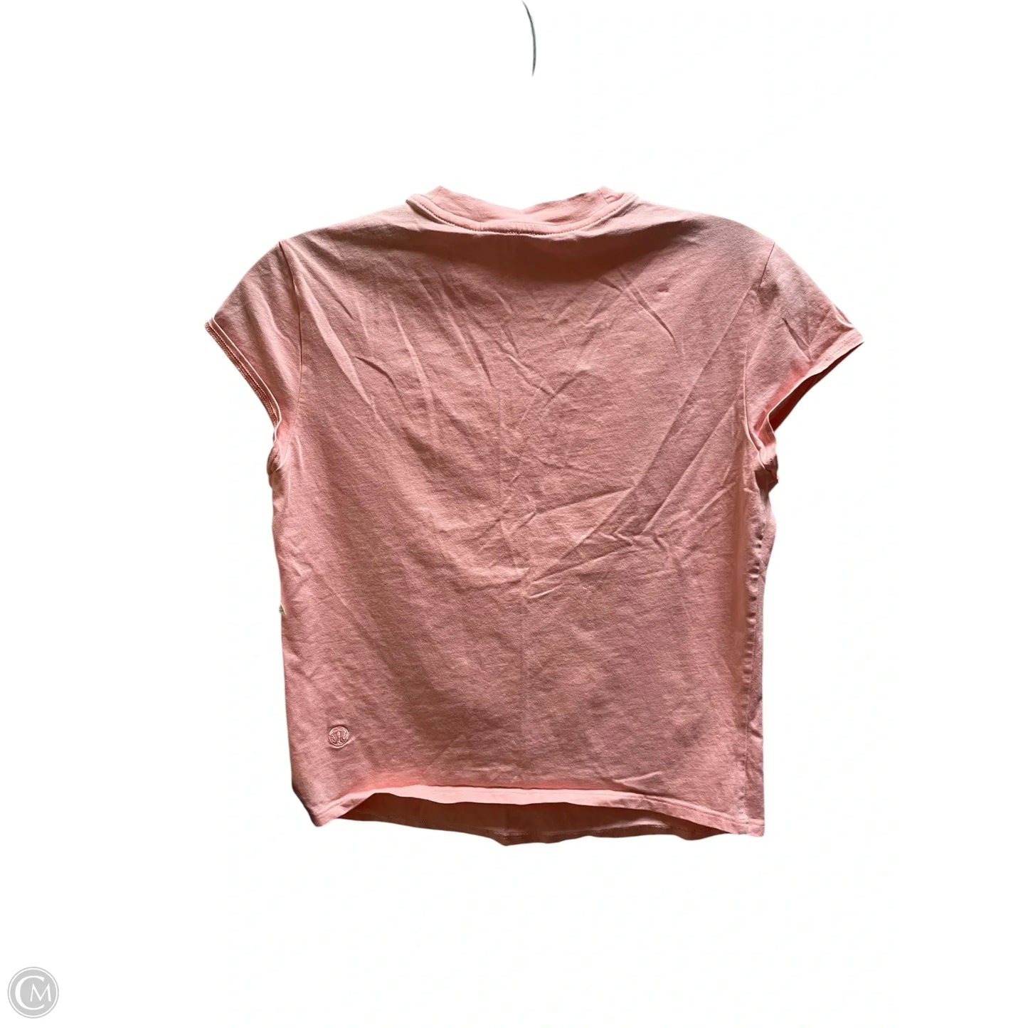Athletic Top Short Sleeve By Lululemon In Pink, Size: Xs