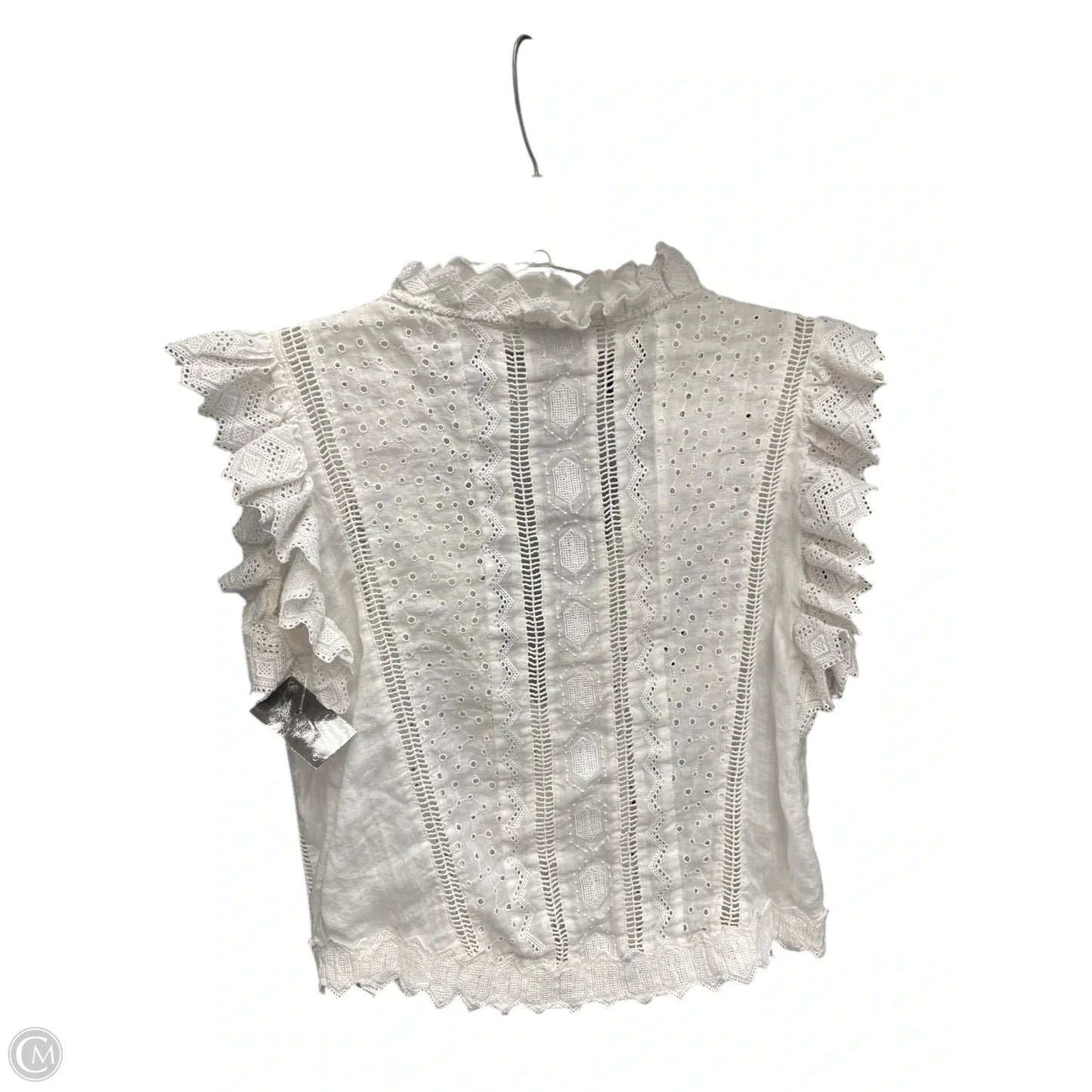 Top Sleeveless By Frame In White, Size: S