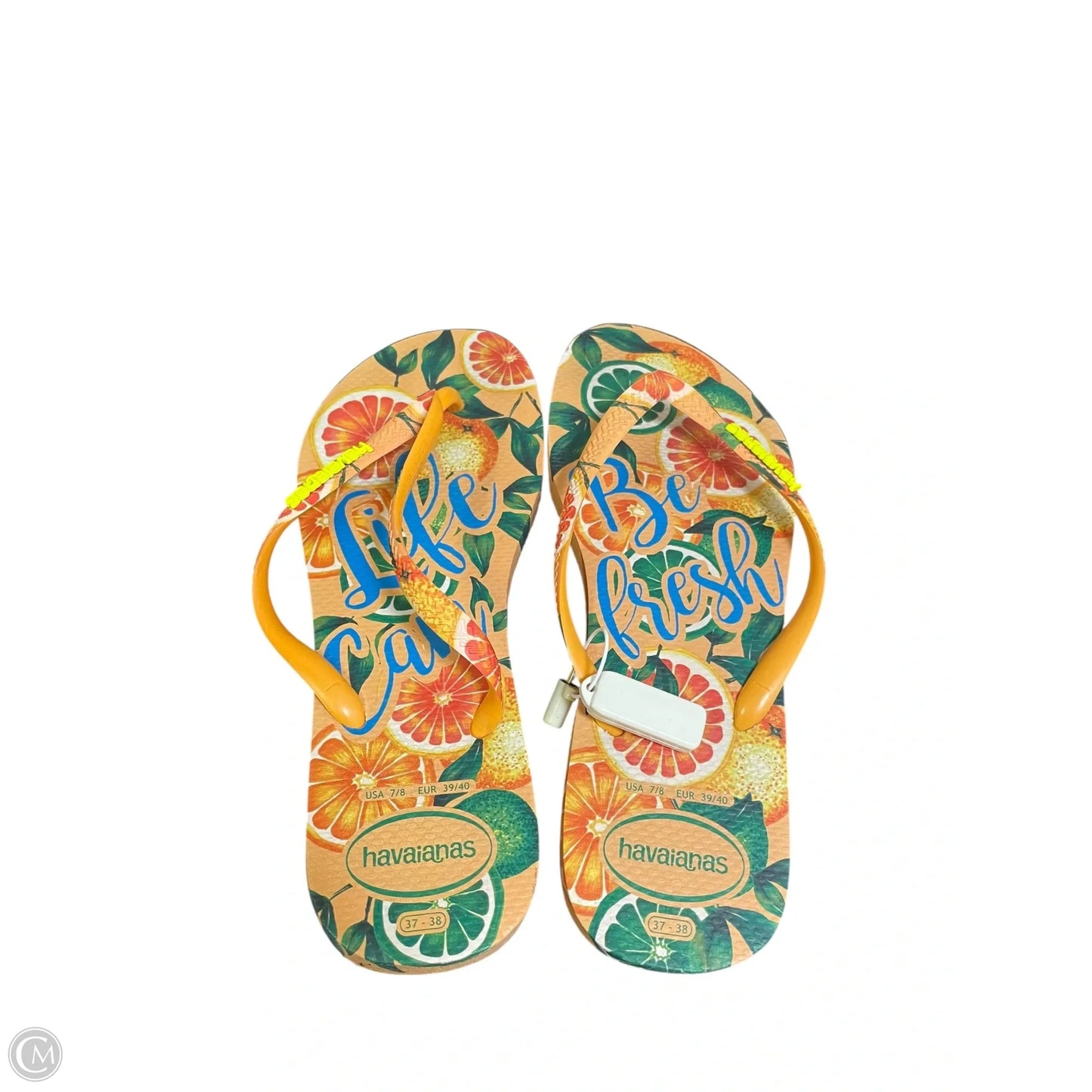 Sandals Flip Flops By Havaianas In Orange, Size: 7.5