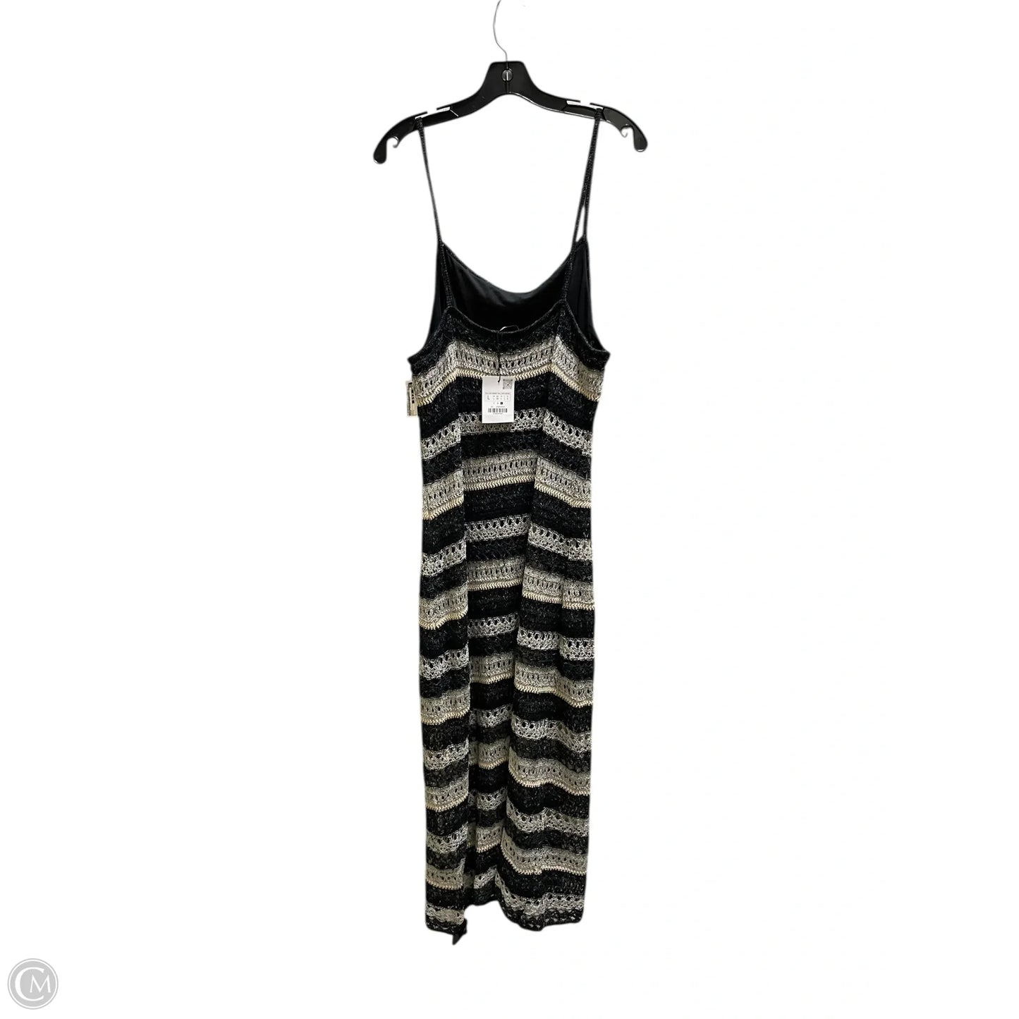 Dress Casual Midi By Zara In Black, Size: L