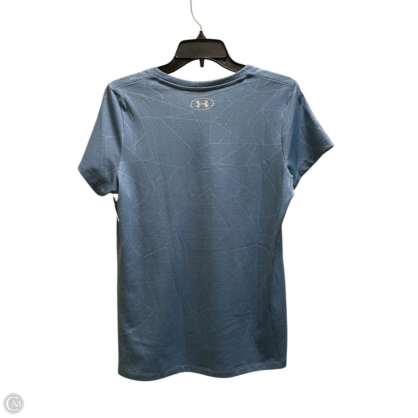 Athletic Top Short Sleeve By Under Armour In Blue, Size: M