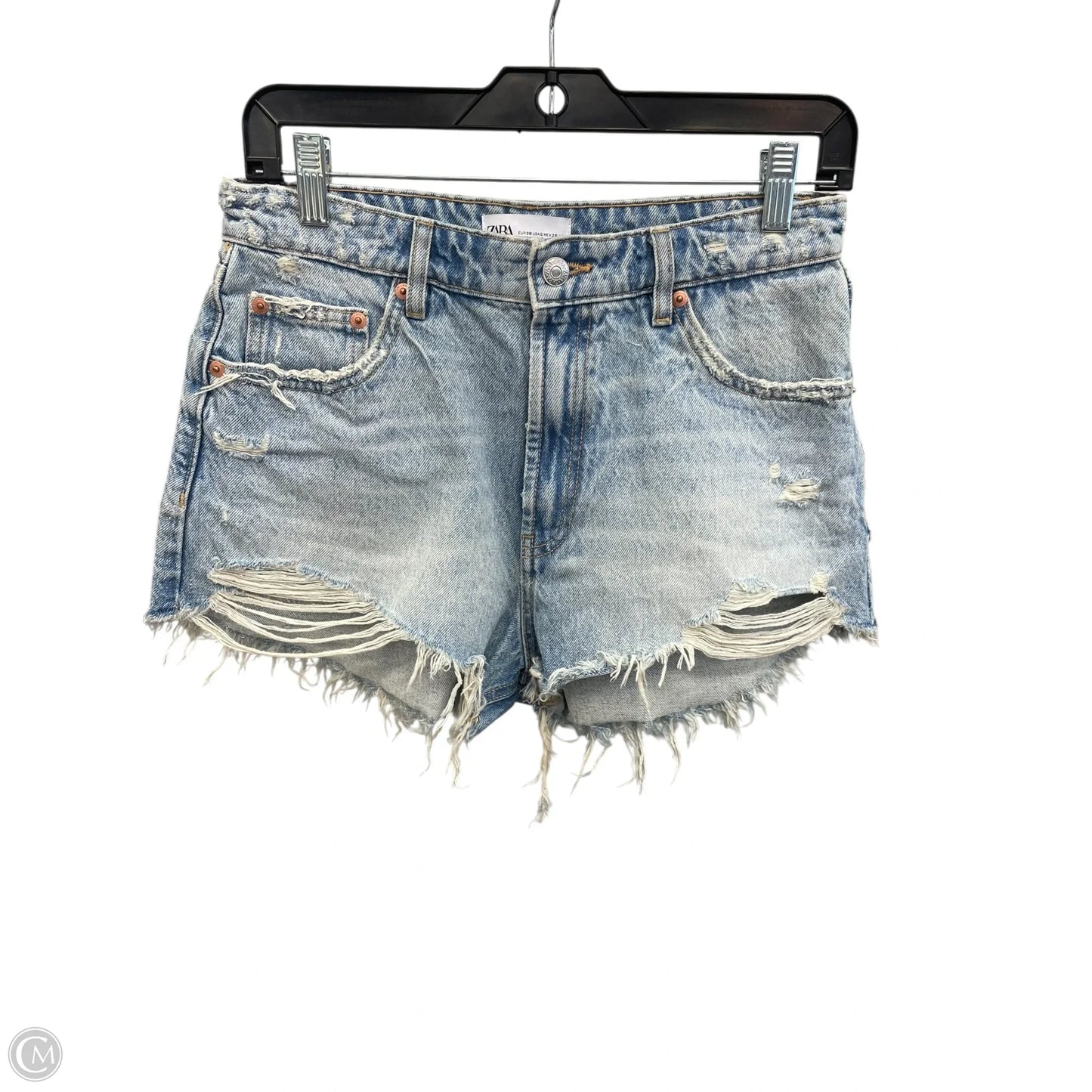 Shorts By Zara In Blue Denim, Size: 6