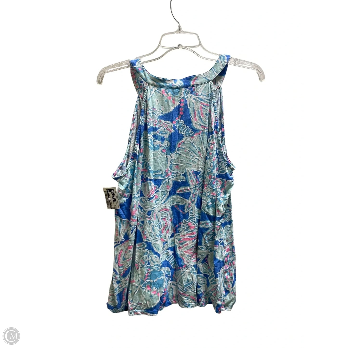 Top Sleeveless Designer By Lilly Pulitzer In Blue, Size: Xl