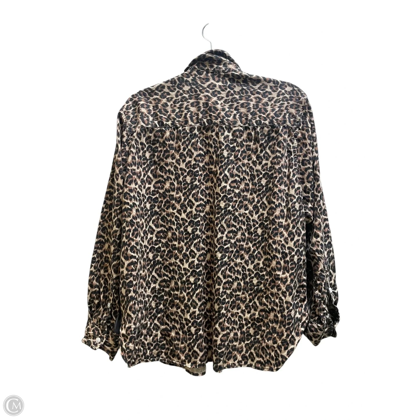 Top Long Sleeve By Aerie In Animal Print, Size: S